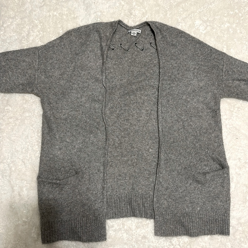 Heather Gray American Eagle Cardigan